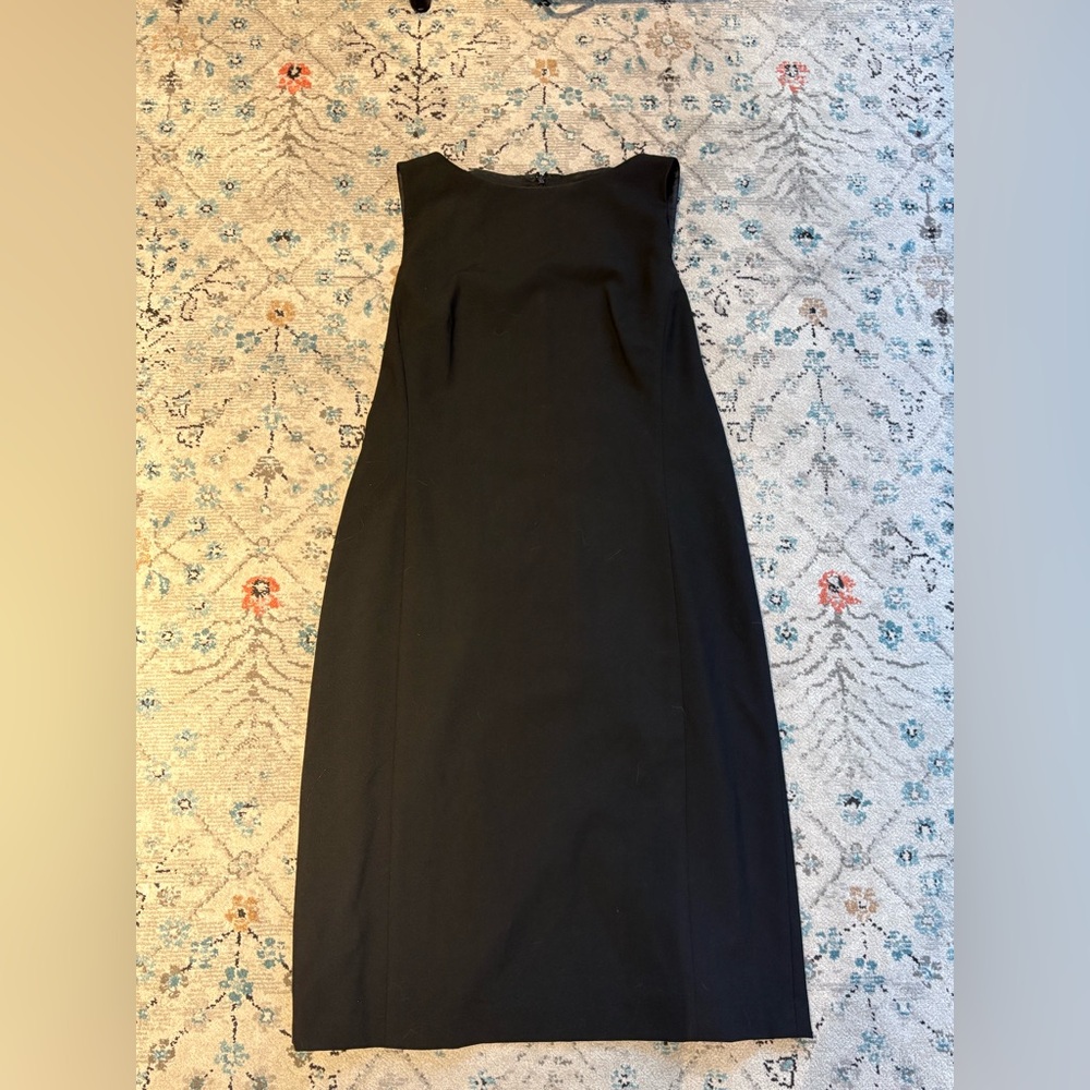 Lands' End Classic Black Midi Dress